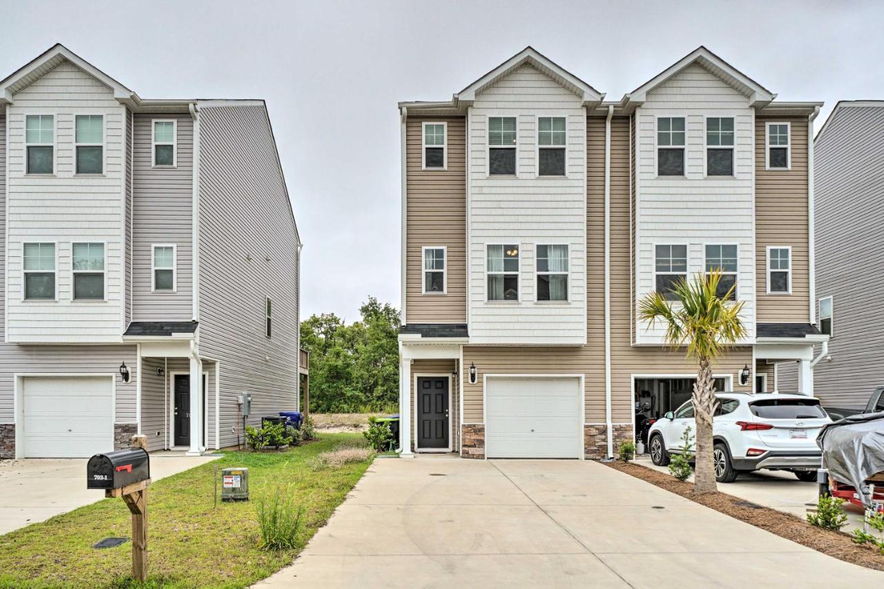 Modern Coastal Condo With Patio 1 Mi To Beaches! Carolina Beach Exterior photo